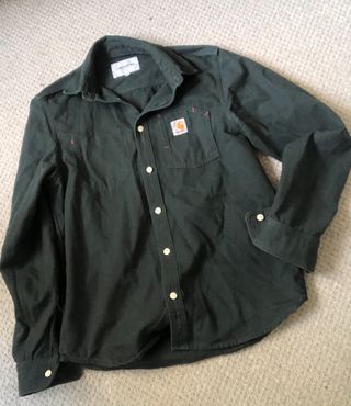 Camisa Carhartt Tony Verde Talla S