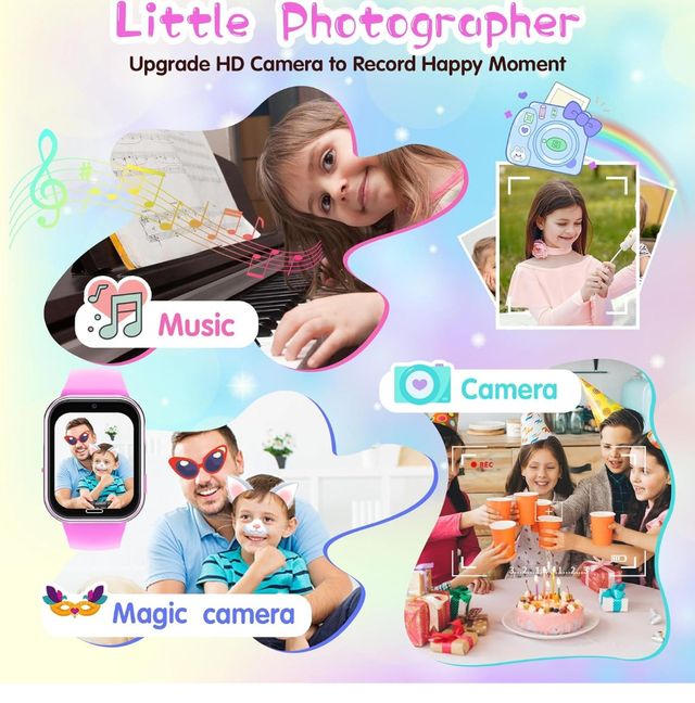 Reloj Inteligente Smartwatch Infantil Rosa