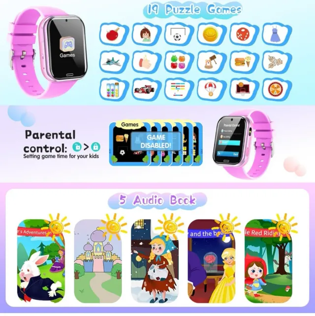 Reloj Inteligente Smartwatch Infantil Rosa