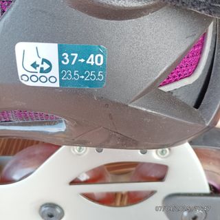 Patines en línea Oxelo rosas y negros