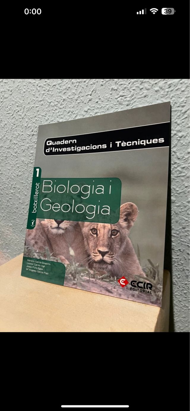 Biologia i Geologia 1r Batxillerat /2008 - Vale...