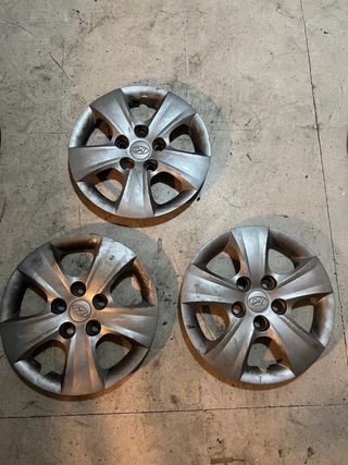 3 Tapacubos Hyundai 15 Originales