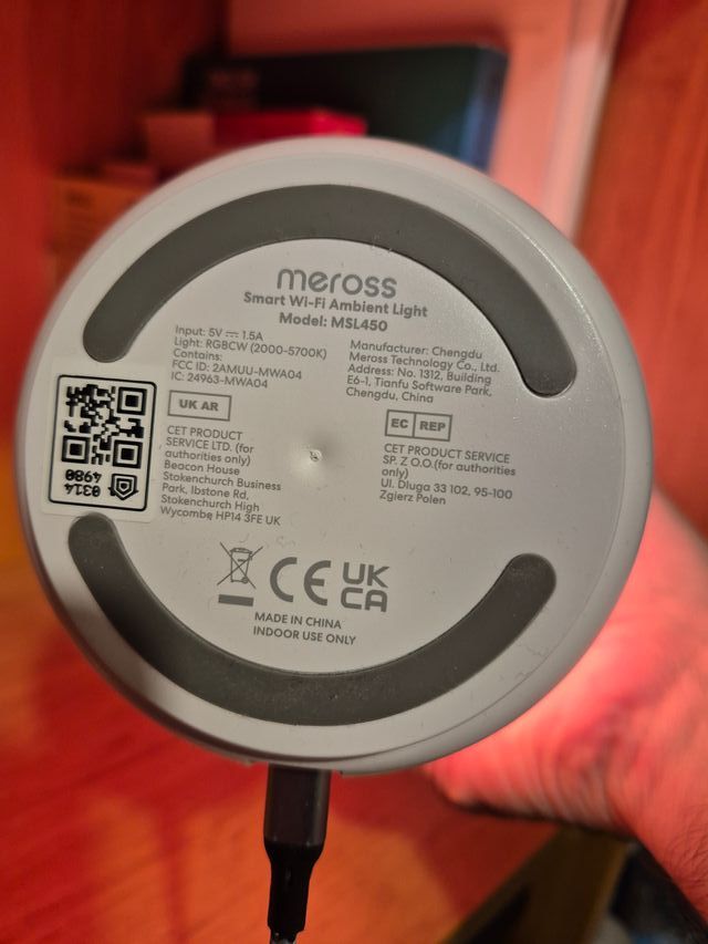 Meross Lampada Comodino Intelligente Bianca