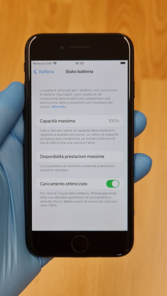 iPhone 7 nero con batteria nuova