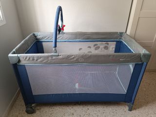 Parque-cuna infantil olmitos con diseño de pandas