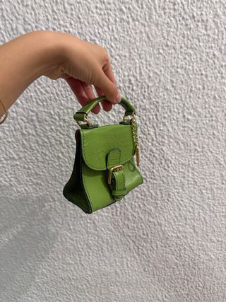 Bolso Mini Cuero Original Verde