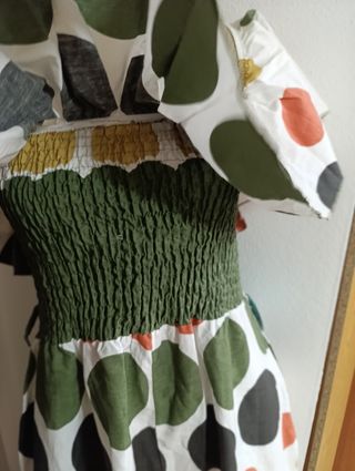 Mono largo estampado lunares