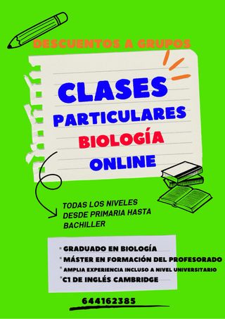 Clases particulares Biología