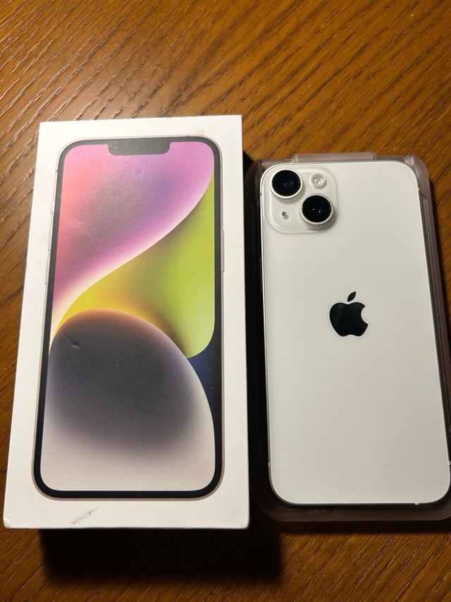 iPhone 14 Blanco 128GB. 90% salud de la batería