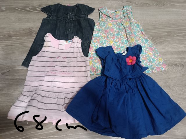 Lote vestidos bebé niña 6-12 meses