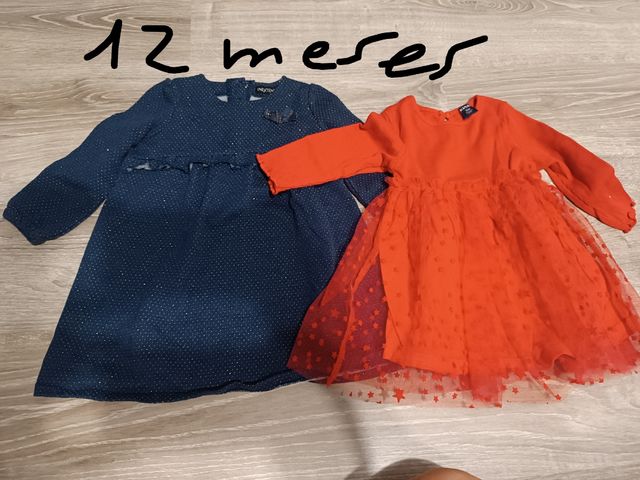 Lote vestidos bebé niña 6-12 meses