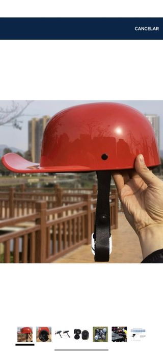 Casco Jet Half Shell Rojo