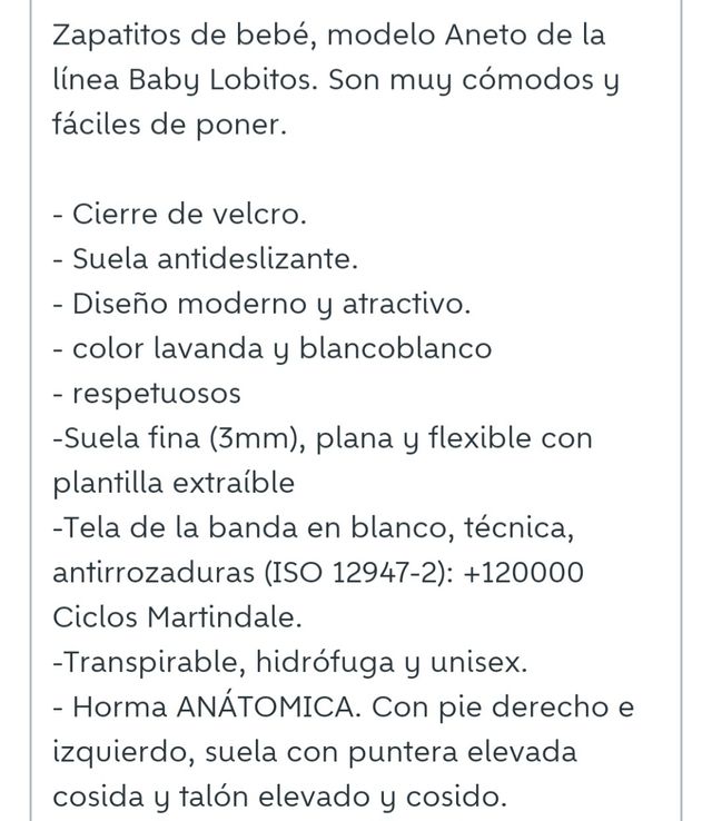 Zapatillas Baby Lobitos Paulitos aneto num 21