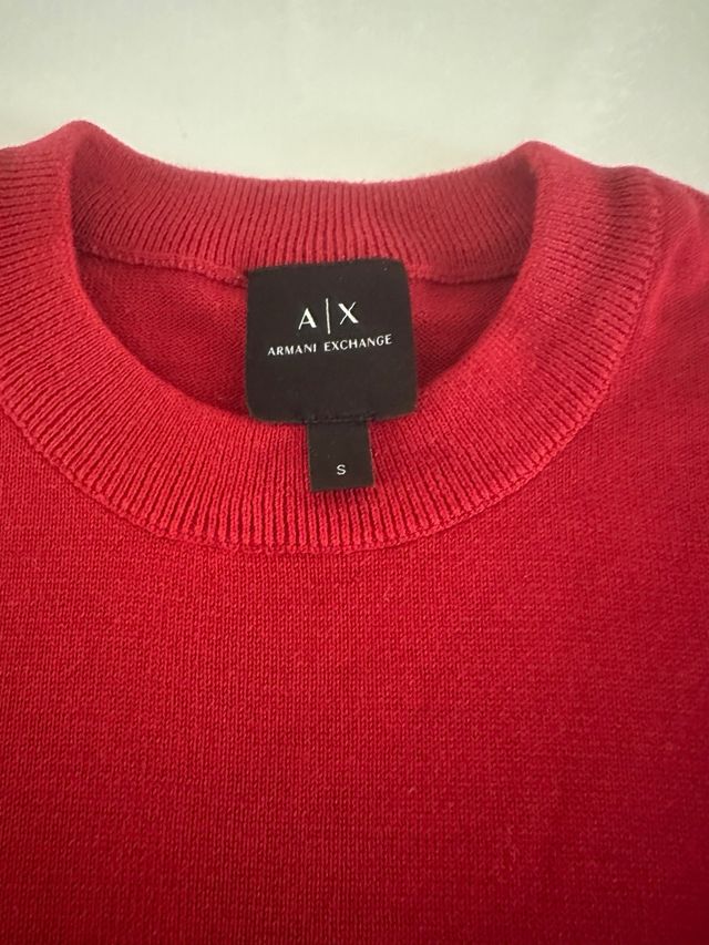 Felpa Armani Exchange Rossa Uomo