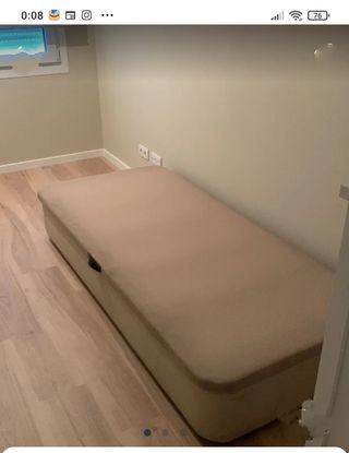 Canapé abatible para colchón  de 
90x190 cm.