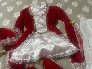 Vestito Veneziano Bambina Rosso e Bianco