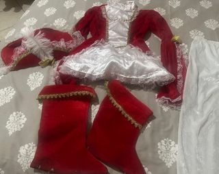 Vestito Veneziano Bambina Rosso e Bianco