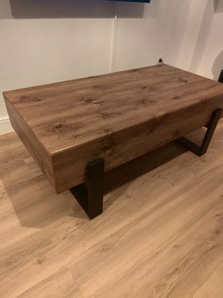 Mesa de centro madera y metal