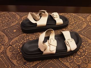 Sandalias Zara Niña Beige