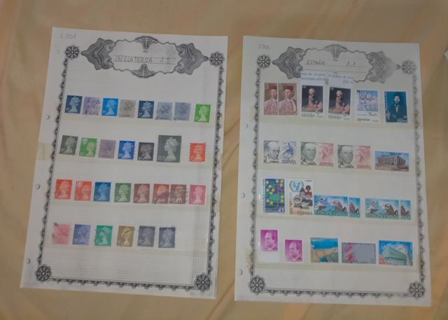 Lote de filatelia a identificar.