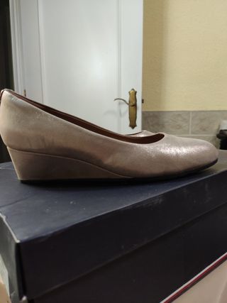 Bailarinas Clarks Piel Doradas