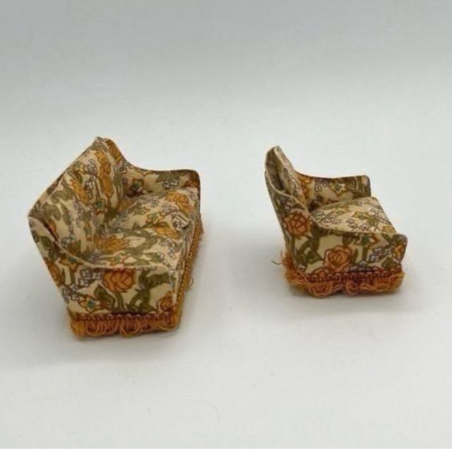 Muebles de casa de muñecas Lundby: Sofá y sillón