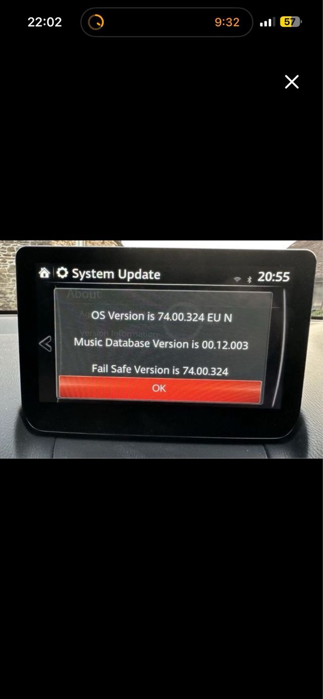 Mazda Connect 74.00.324 EU N CarPlay android auto