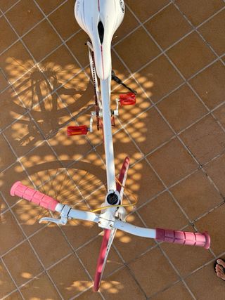 Bicicleta Fixie Blanca y Roja