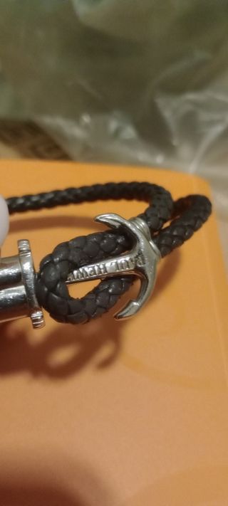 Bracciale Paul Hewitt Uomo Pelle Nero Argento