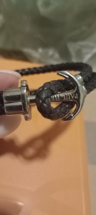 Bracciale Paul Hewitt Uomo Pelle Nero Argento