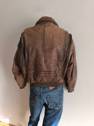 Cazadora cuero aviador