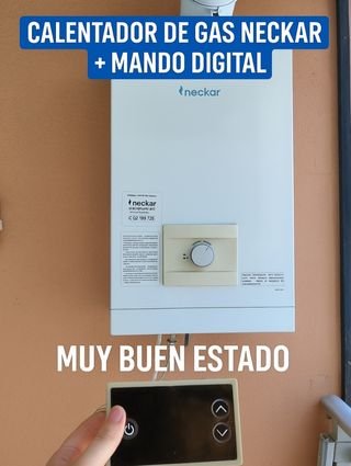 Calentador Gas Neckar + Mando Digital