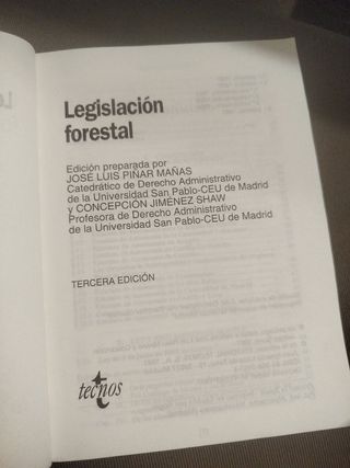 Legislación forestal