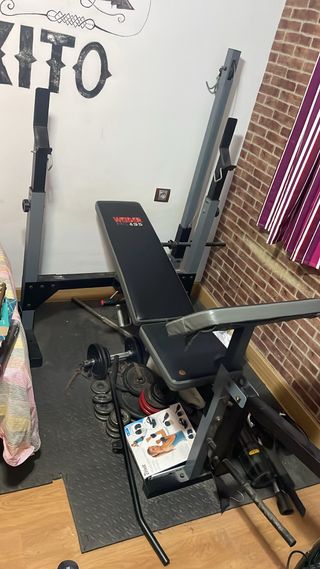 Banco de pesas Weider Pro 435 + Accesorios