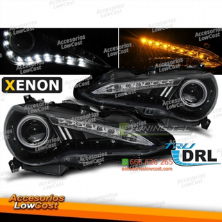 FAROS DELANTEROS PARA TOYOTA GT86 12-16 CON LUZ D
