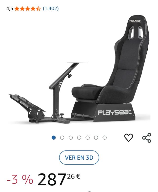 Asiento simulación + volante g29 completo