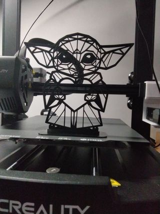 Figura Baby Yoda Geométrico 3D