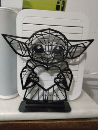 Figura Baby Yoda Geométrico 3D