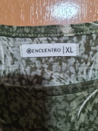 Camiseta Verde y Blanca Talla XL