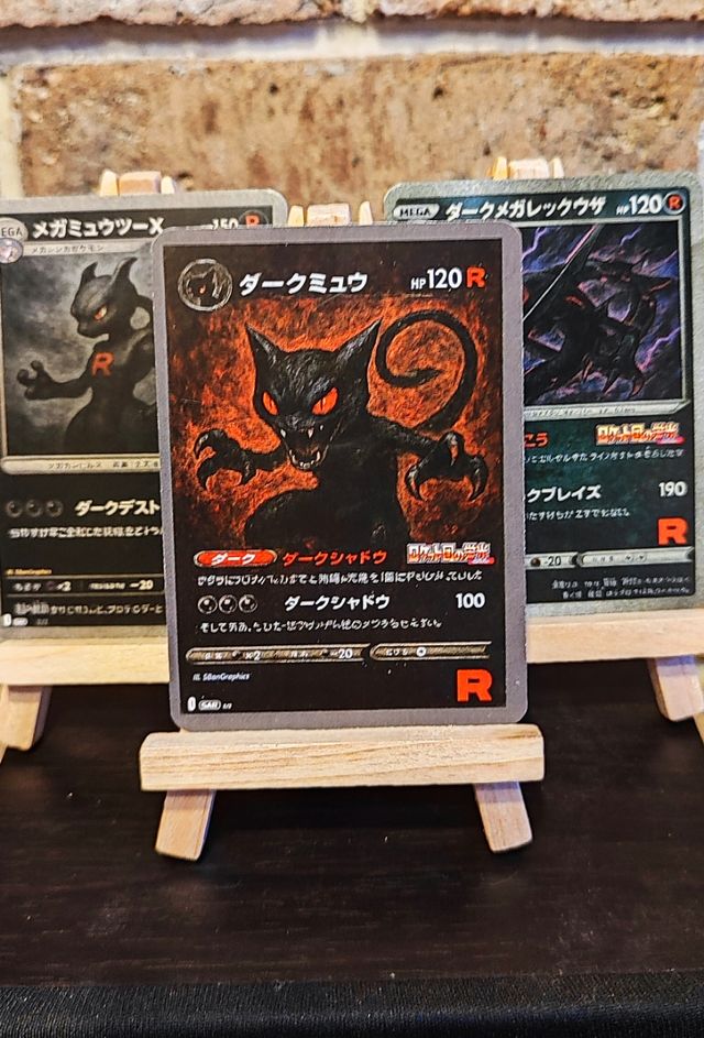 Carta Pokemon Dark Mewtwo Rayquaza Mew Team Rocket