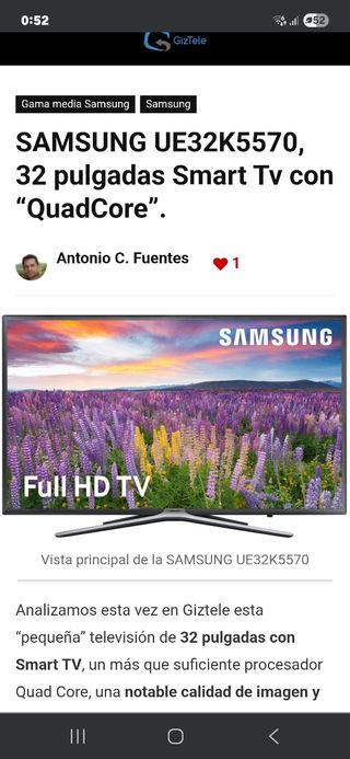Samsung TV 32 Smart TV QuadCore - Buen estado 