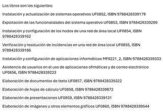 LOTE DE 10 LIBROS INFORMATICA SISTEMAS IFCT0209