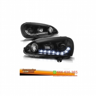FAROS LUZ DIURNA FONDO NEGRO PARA VW GOLF 5 03-,
