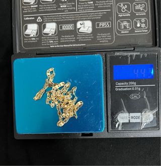 Cadena laminada en oro 18k 