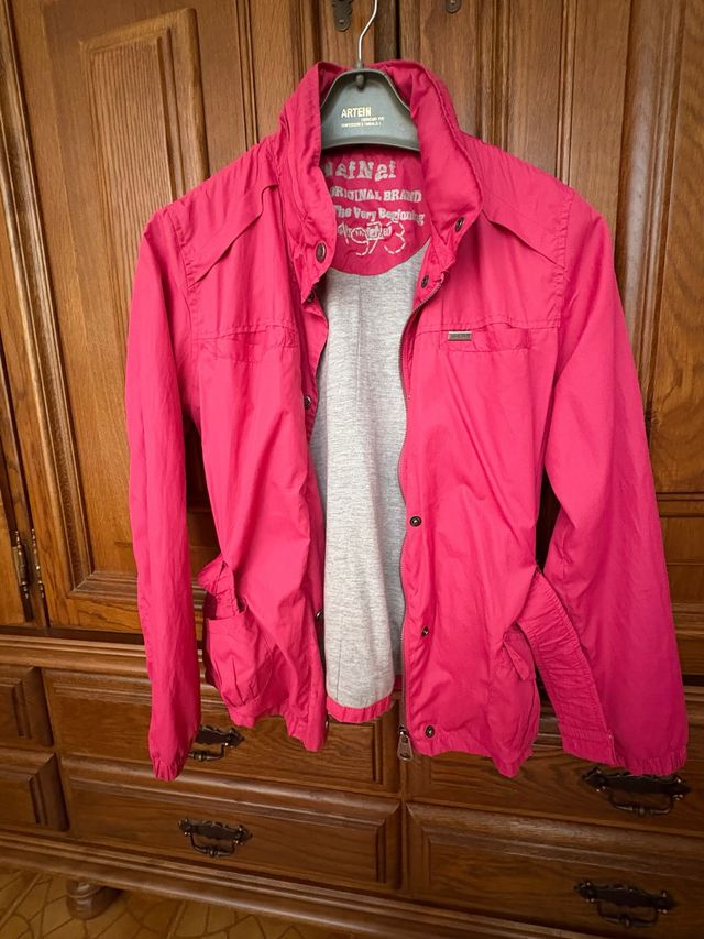 Parka fina NafNaf rosa