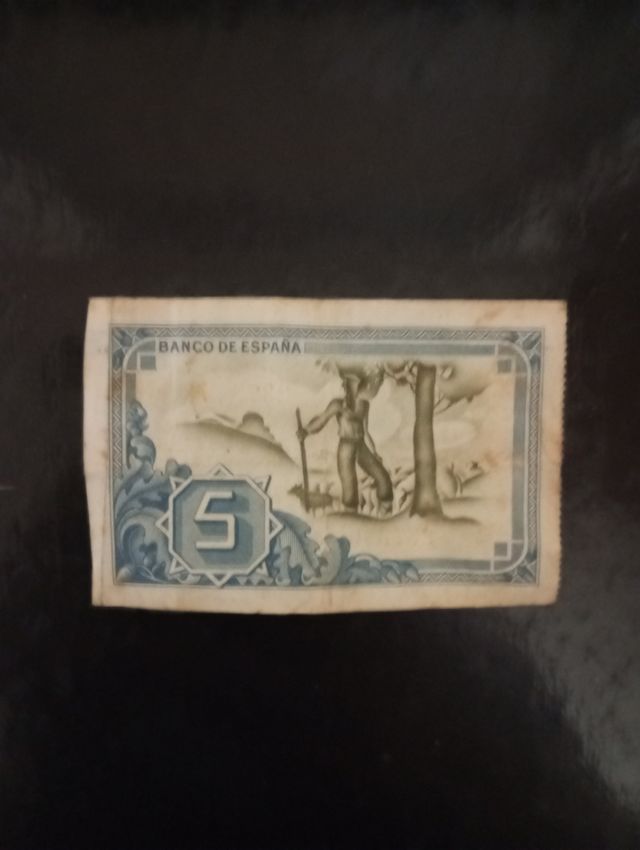 🇵🇲 Billete de 5 pesetas, Bilbao (1937).