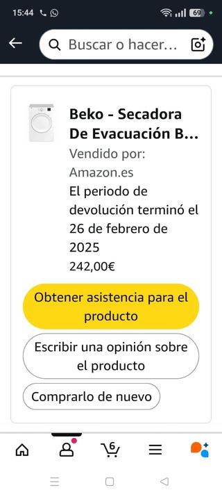 Secadora Beko 1-8kg