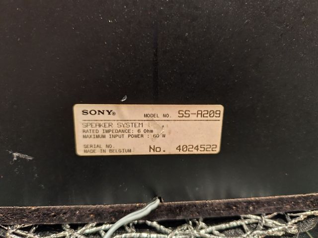 Altavoces Sony SS-A209 60W