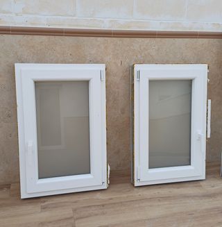 2 Ventanas PVC Blancas Casi Nuevas