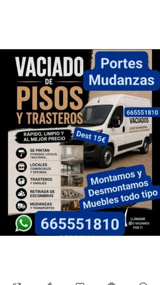 Portes y mudanzas Vasiados de piso locales parsela